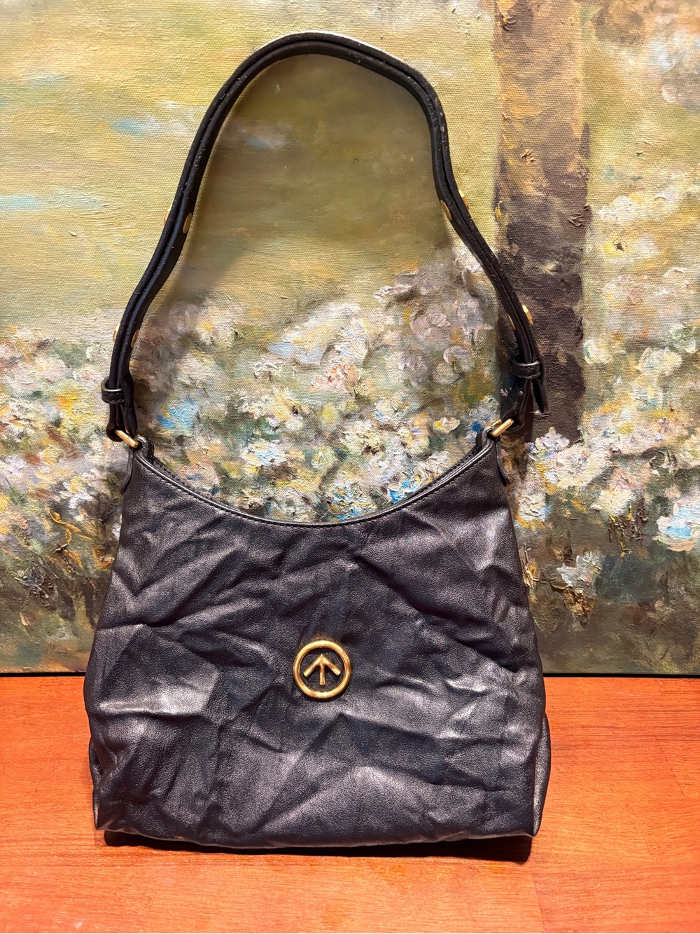 Black Leather Shoulder Bag